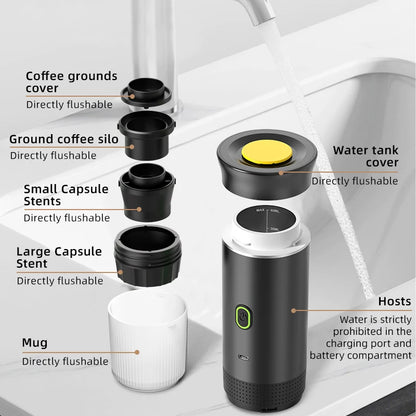 Wireless Portable 3-in-1 Espresso Coffee Maker