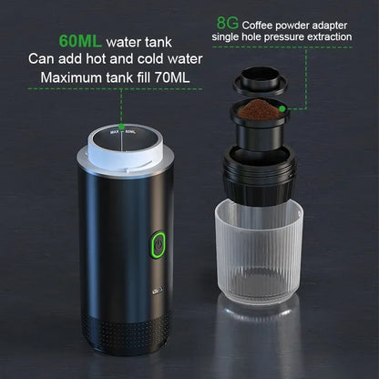 Wireless Portable 3-in-1 Espresso Coffee Maker